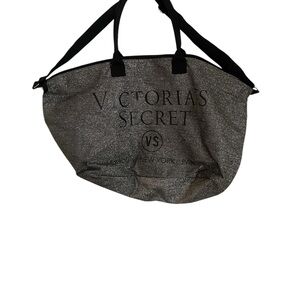 Victoria's Secret Black Tote Bag with Spacious Design and Sturdy Straps